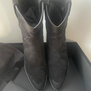 Saint Laurent Eastwood Santiag Boot Black